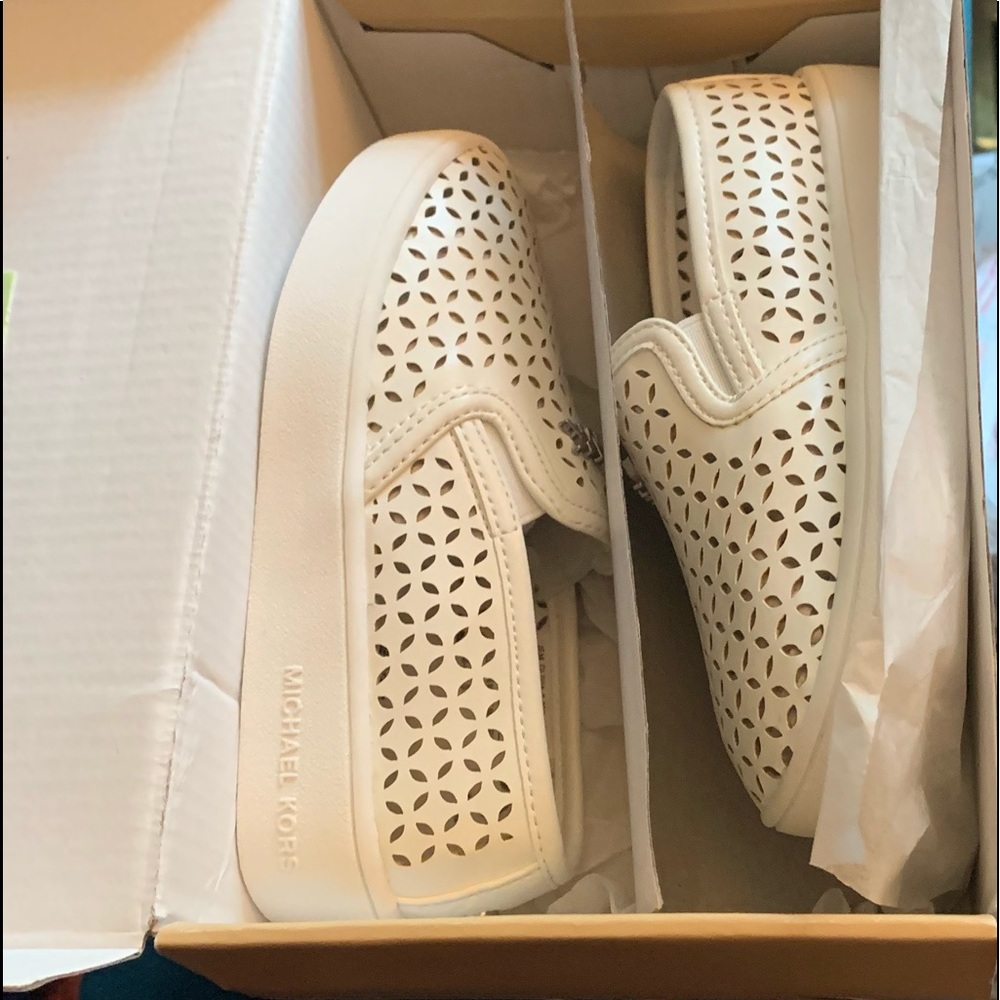 Brand new toddler girl MK slip on tennis shoes
